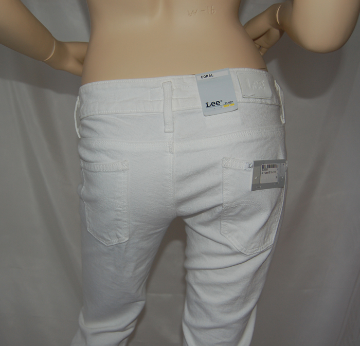 Lee Coral Damen Jeans Weiß Stretchjeans L3732712 – Bild 4