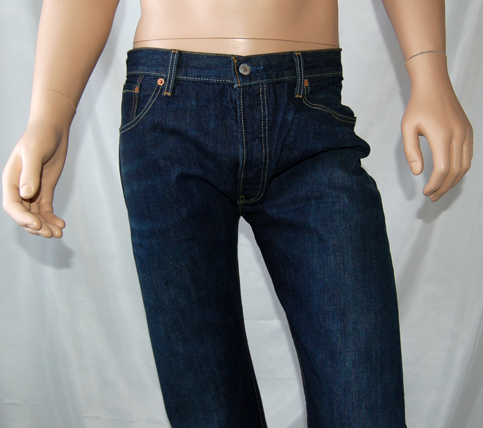 Levis Herren Jeans 501 Standard Fit 501 01 60 (313189) Blau – Bild 2