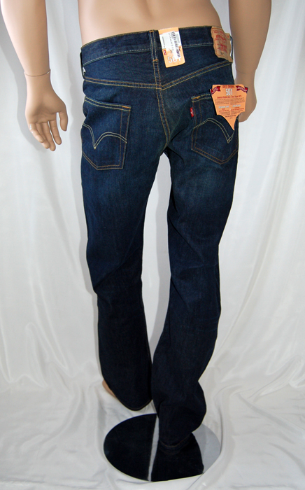 Levis Herren Jeans 501 Standard Fit 501 01 60 (313189) Blau – Bild 3