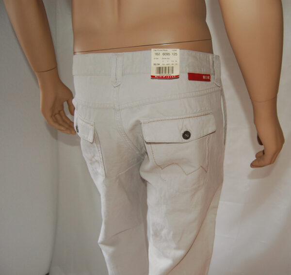 Mustang Herren Hose Flap Pocket Pants 162 6095 125 Creme – Bild 4